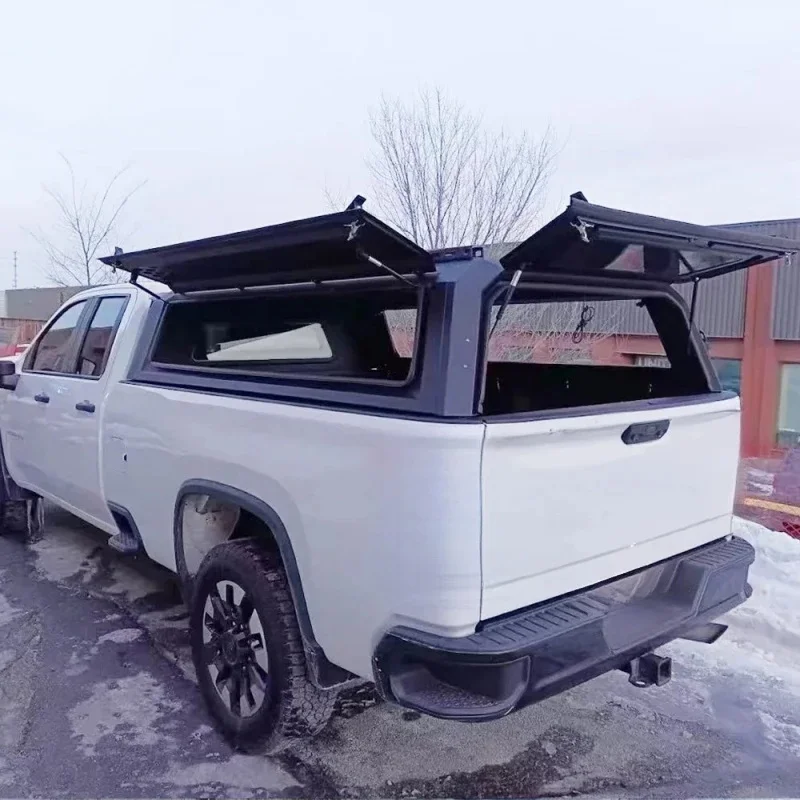 Rugged Heavy Premium Aluminum Alloy Split Cover 8Ft Long Bed High Strength Durable Guard