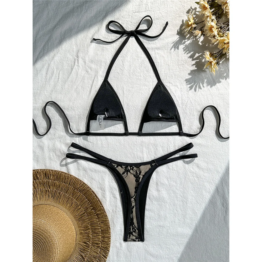 Sexy Extrem String Mini Micro Tanga Bikini Damen Badeanzug Frauen Bademode Zweiteiliger Bikini-Set Badeanzug Schwimmanzug V8373 – Detail 3