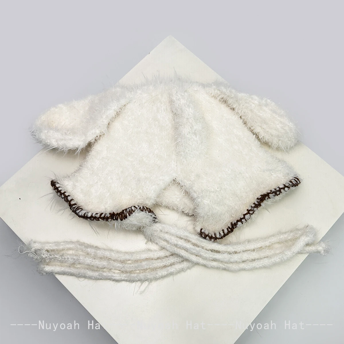 جديد إمرأة الكورية لطيف آذان أرنب صغير المشارب أفخم قبعات منسوجة الدافئة الدانتيل موضة الحلو بيني في الهواء الطلق تنوعا عادية ins