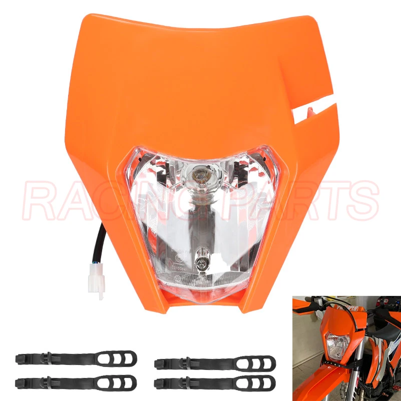 Motorcycle Headlight Head Light Lamp Hand Guard For KTM EXC EXCF SXF SX XC XCW XCF XCFW 125-530 Universal Headlamp Dirt Pit Bike