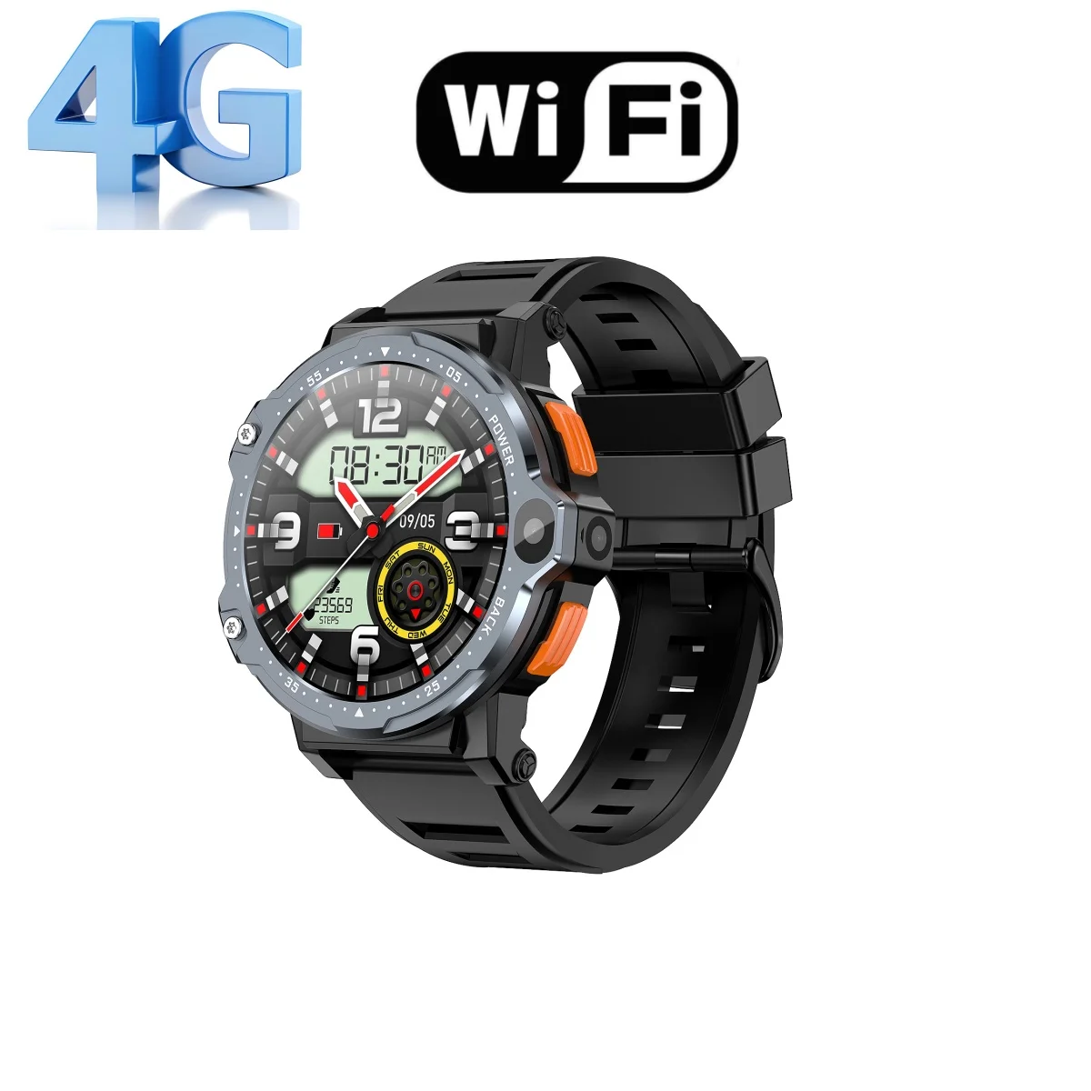 Pg999 Smartwatch 4g Android 1.54'' Hd Screen Dual Camera Gps Wifi 64gb 4g Lte Sim Card Android Bluetooth Men Smart Watch Phone