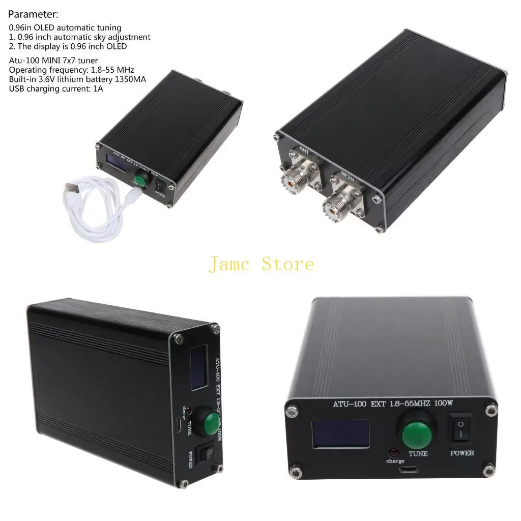 

LX0B 0.96in OLED Display Automatic Antenna Tuner 1.8-55 MHz Working Frequency