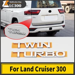 For 2022 Toyota Land Cruiser 300 Exterior Car Decoration Accessories LC300 Twin Turbo vxr Letter Sticker Tailgate emblem Tuning