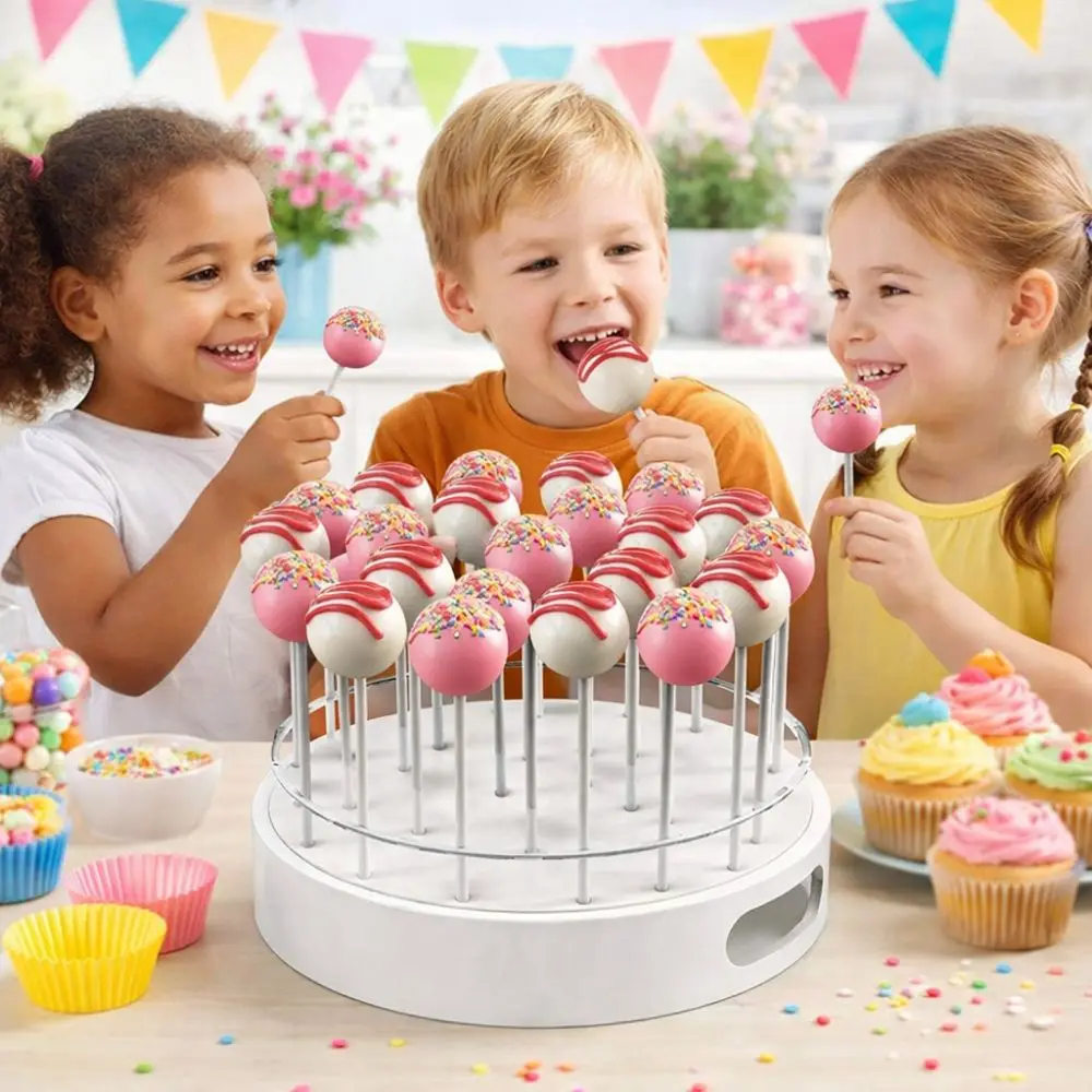 Candy Holder 22-Hole Cake Pop Stand Clear Acrylic Elegant Lollipop Stand Versatile Round Dessert Stand Fruit Bouquet
