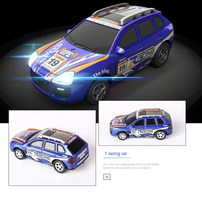 1:64 Simulation Mini 2.4g Four-way Remote Control Car Pop Can Coke Can Electric Racing Car Children\'s Model Toy Gift