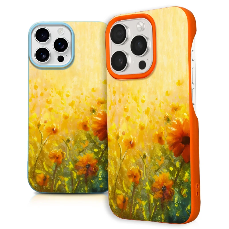 

Floral Painting Phone Case for iPhone 16 15 14 13 12 11 Plus Pro Max Artistic Style Protective Slim Case