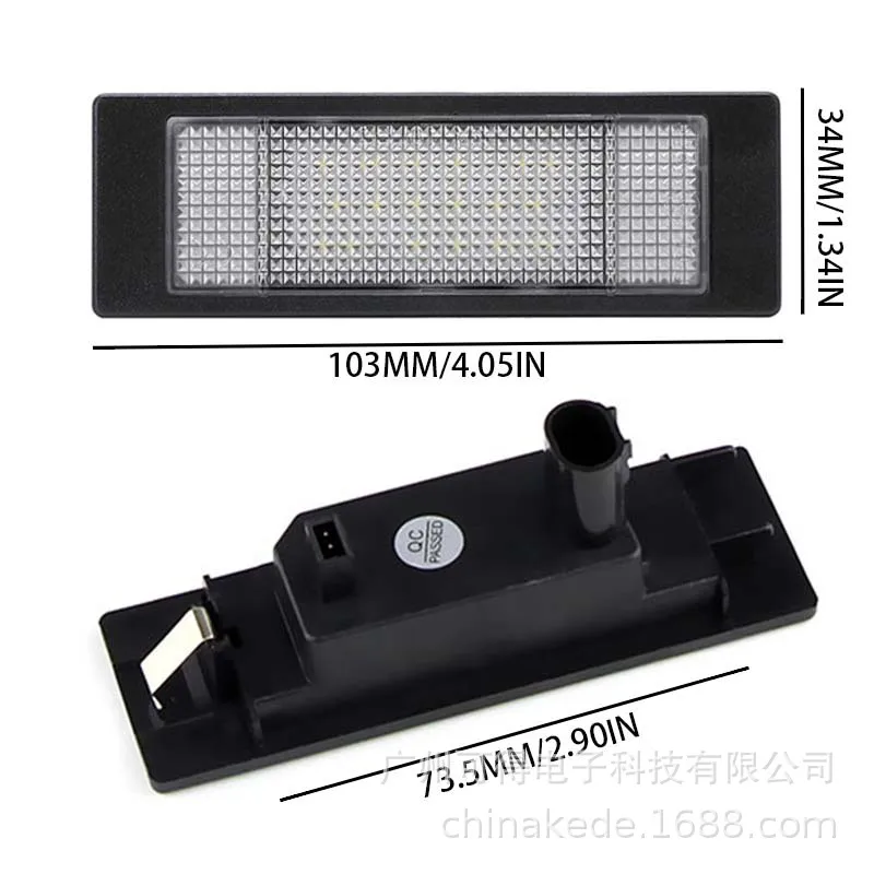 Fotografia 6: Luz de placa de licença LED adequada para BMW Z4 E85E86E81E87F20F21F06F12 MINI R55R60