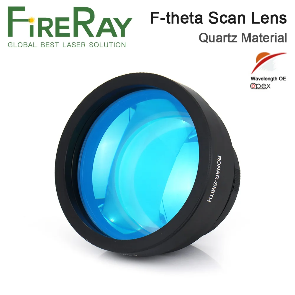 FireRay OPEX Ronar-Smith F-theta Scan Lens M85 Quartz Material for YAG Optical Fiber Laser Marking Machine Parts