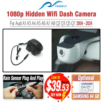 Realsun 1080P Car DVR Wifi Dash Camera Video Recorder Dual Lens Easy Installation For Audi A1 A3 A4 A5 A6 A7 A8 Q2 Q3 Q5 Q7