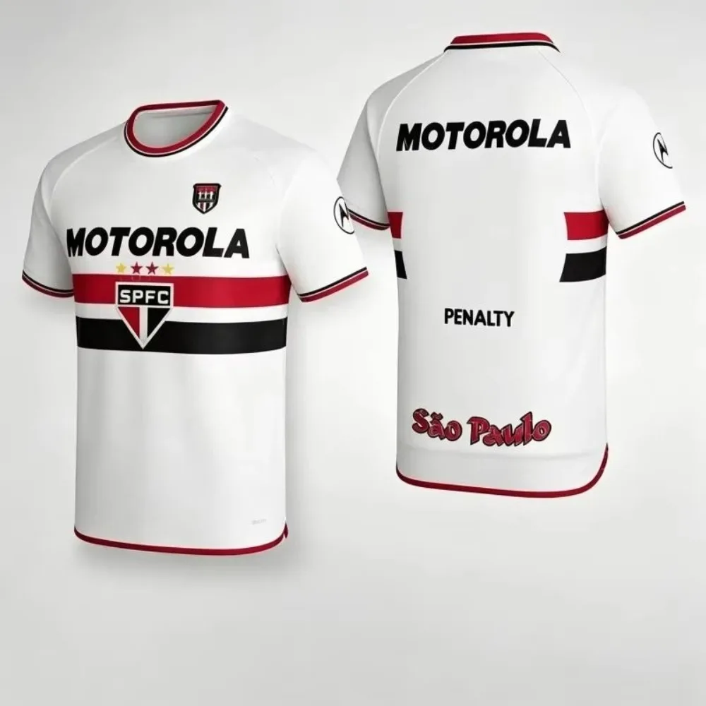 Season 2000 São Paulo Vintage Jersey Shirt, Men Summer New 3D Print Sports Tshirt, Training Breathable Quick Drying Sweatshirt