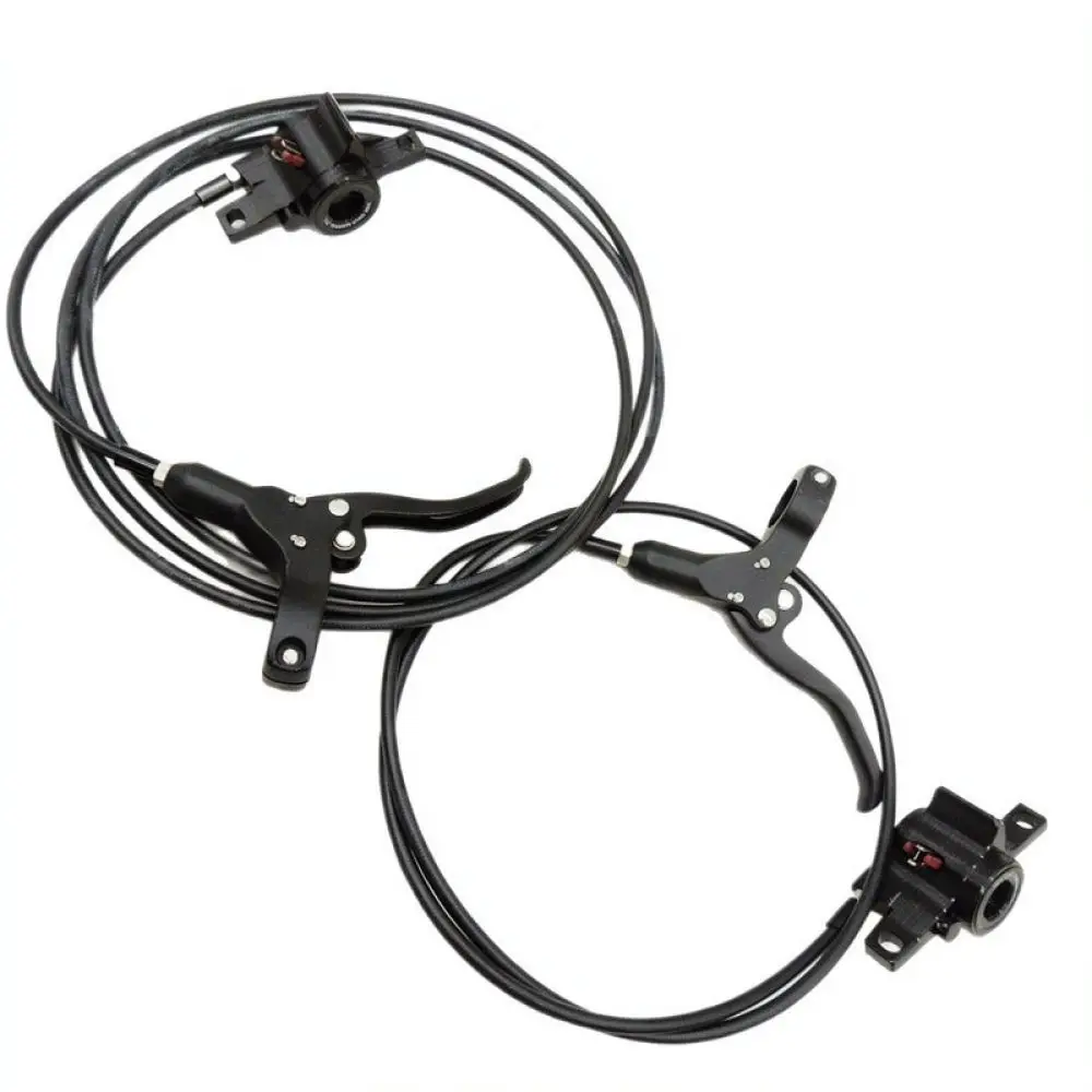 Juego de frenos hidráulicos de aluminio CNC, ligero, para bicicletas de montaña (MTB) y bicicletas eléctricas, con kit de frenos de disco y accesorio de cableado extendido.