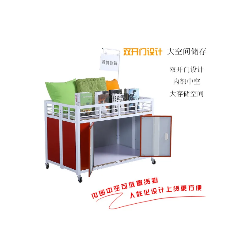 Supply supermarket promotional car foldable mobile clothing truck stall float display rack truck