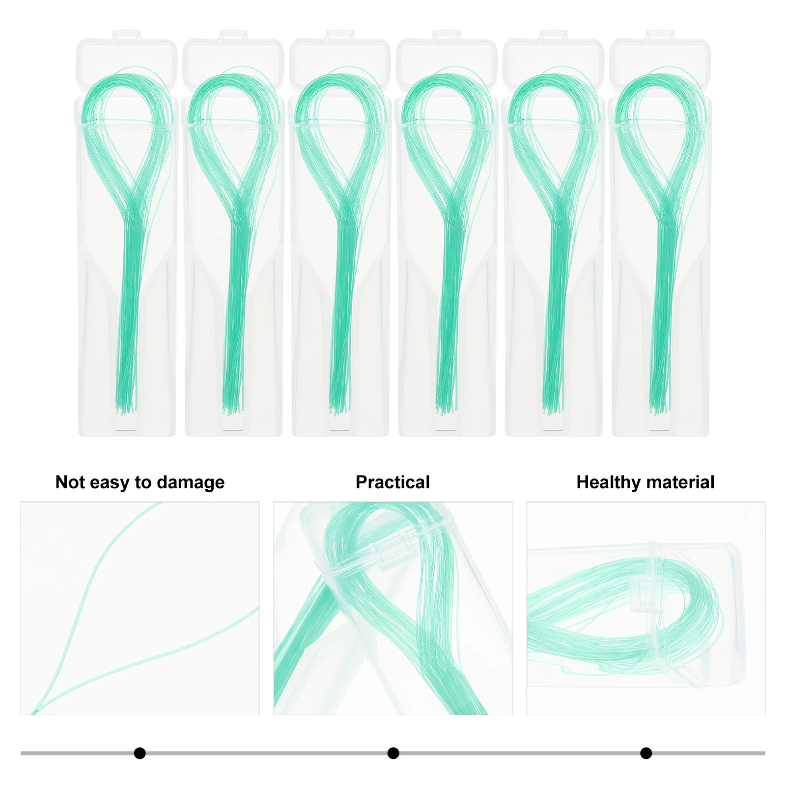 

Dental Floss Threaders Nylon High-Grade Oral Health Care Tool For Braces Crowns Bridges Flossing Safe Easy Carry Practical