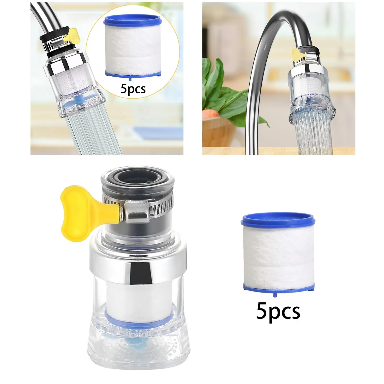 Filter Nozel Keran Penghemat Air Universal untuk Wastafel Kamar Mandi dan Keran Dapur
