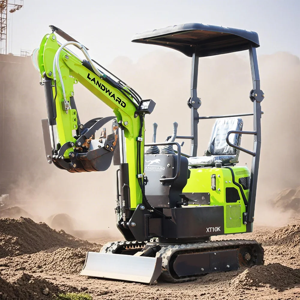 Miniescavadeira de esteira escavadora de uso doméstico de 1,5 toneladas com miniescavadeira de cabine opcional Escavadeira personalizada Euro 5 EPA Escavadeira de 1 tonelada