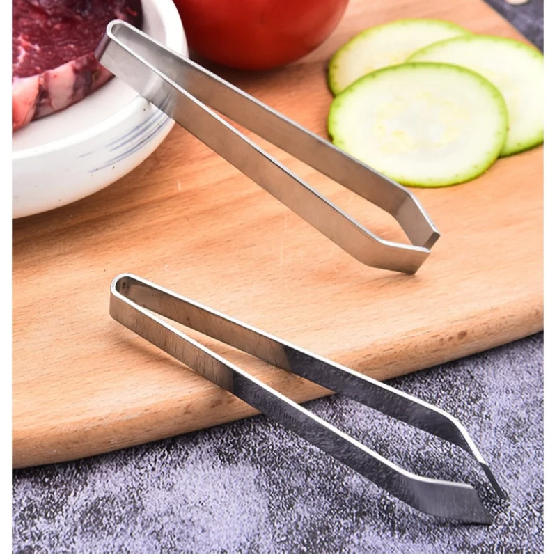 

Stainless Steel Fish Bone Tweezers Pincer Clip Puller Remover Tongs Fish Bone Plucking Clamp Kitchen Gadgets Tools