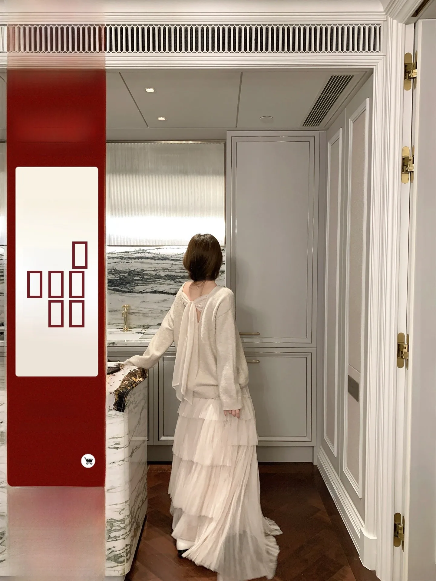 

Каштановый комплект Castle Princ, 6-метровая юбка нестандартной формы с узлом, свитер, женский комплект свободного покроя, зимняя одежда...