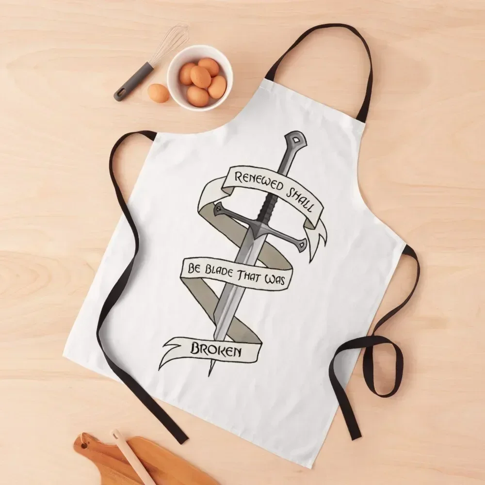 

The Sword that was Broken Apron Hairdressing Hairdresser Accessories Kitchen Chef Apron