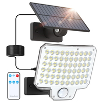Solar Lights Outdoor, 240 LED 3000LM Motion Sensor Outdoor Lights with Remote, IP65 Waterproof Solar Flood Light