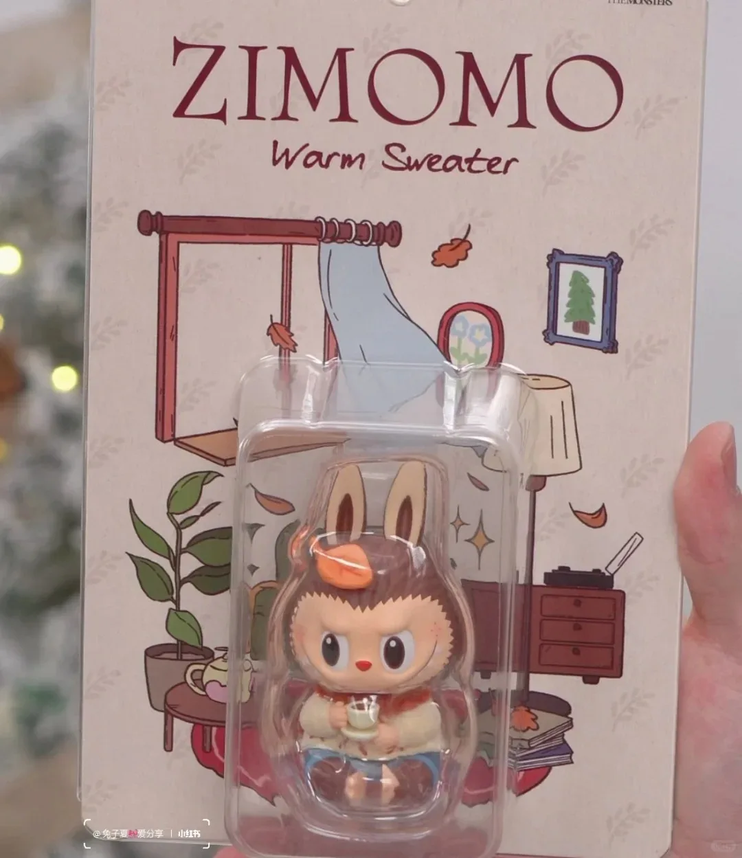 

POPMART Labubu The Monsters Zimomo, теплый свитер, серия, милые и интересные игрушки, коллекция-сюрпризов, подарки на день рождения на складе