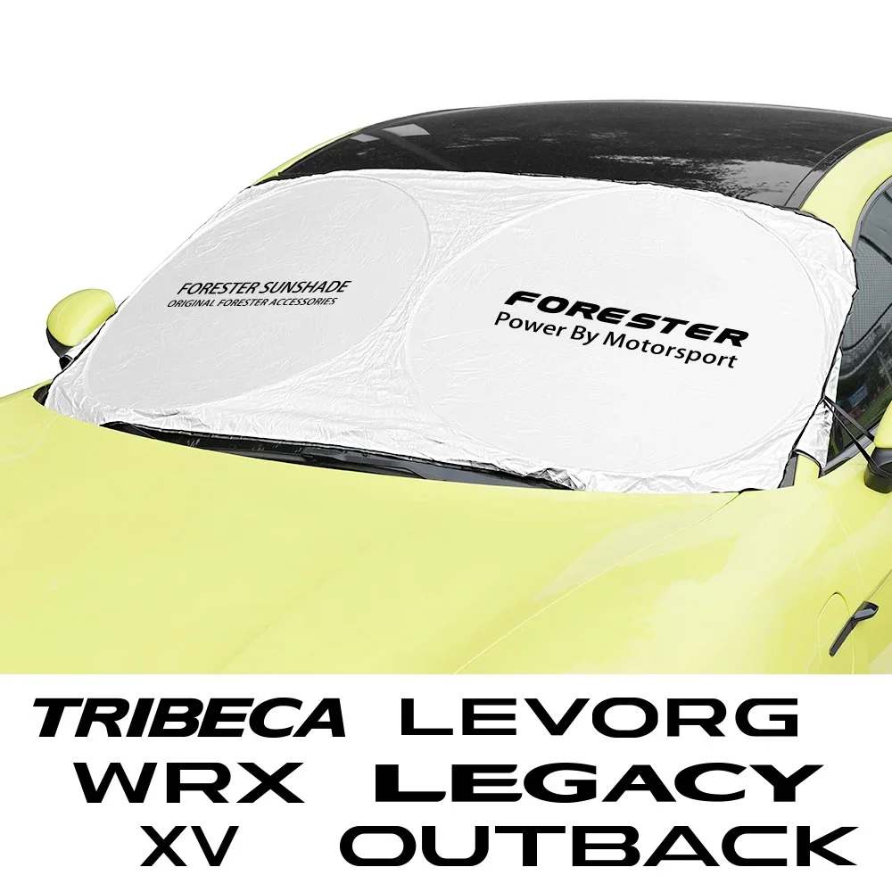 For Subaru Forester BRZ Crosstrek Levorg Legacy Outback Tribeca WRX XV Car Window Windshield Sun Shade Cover Auto Accessories