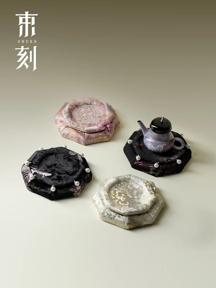 

Fanye New Chinese Sle Wood Song Jin Dry Puff Pot Tray Creative Tea Table Tea Tray High End Display Stand