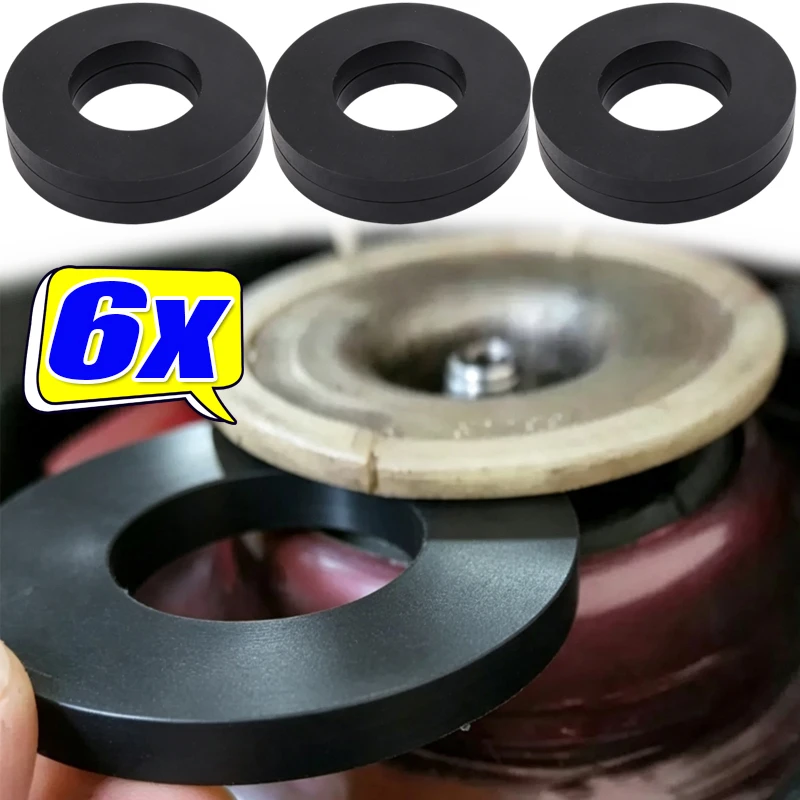 Universal Front Strut Tower Mount Suspension Shock-Absorbing Bearing Washer Car Pad Rubber Bushing Dampers 1/2/4/6pcs