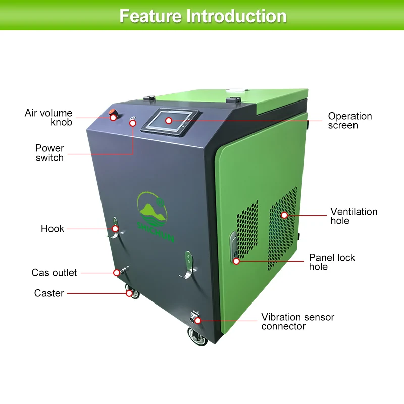 Industrial Decarbonizer Professional Carbon Cleaning Machine SCC700-4 700L/H Multi-Voltage Air-Cooled Automotive Repair