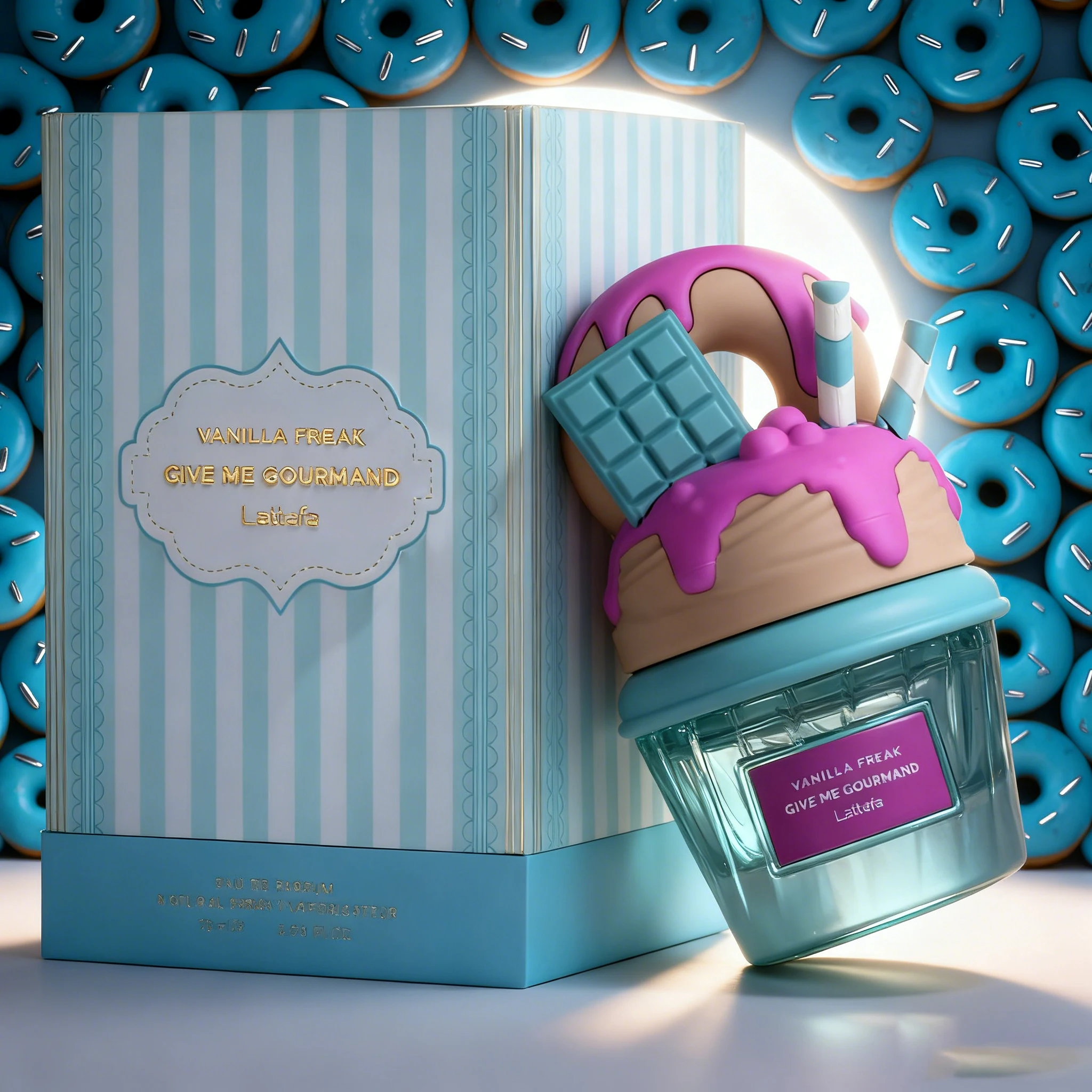 

Lattafa Cookie Crave Vanilla Doughnut Light essence – 75ml (2.5 fluid ounces) | Unisex perfume spray