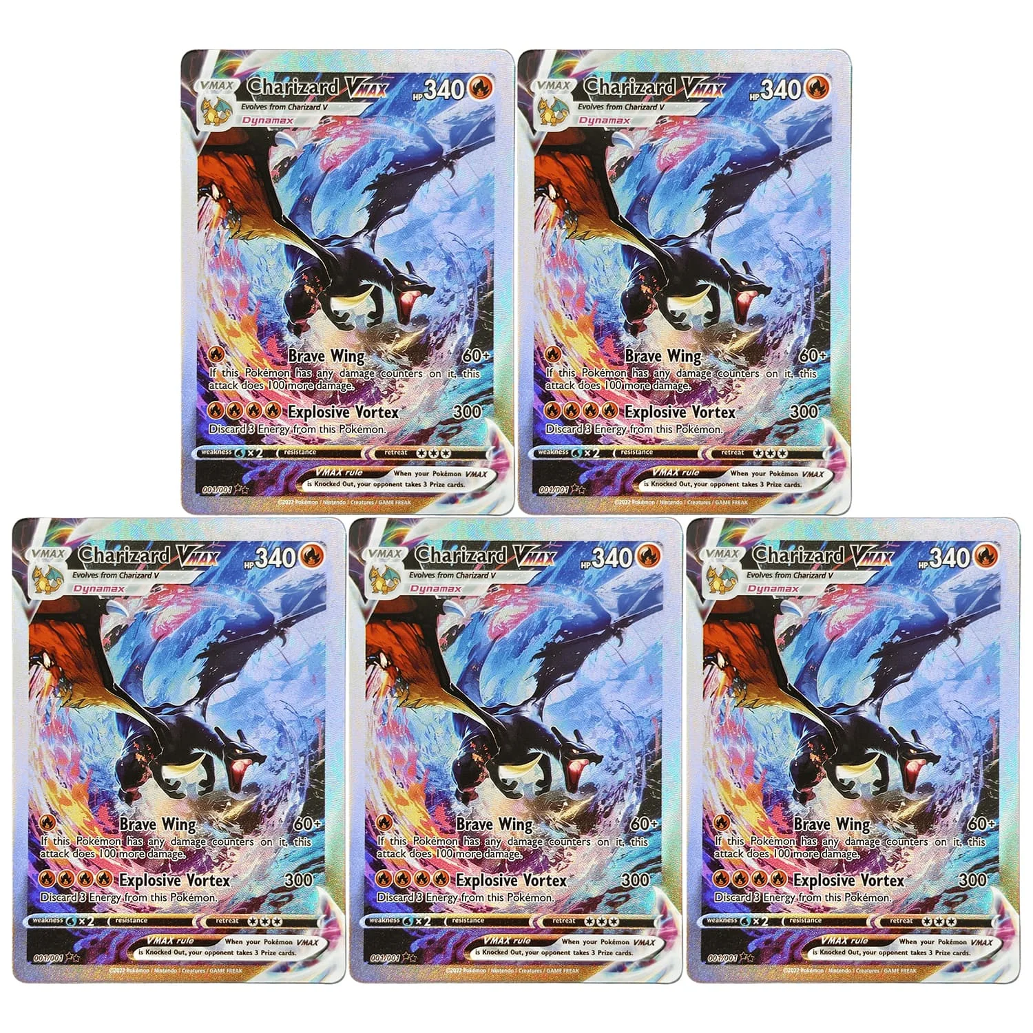 Cartes personnalisées faites maison Gardevoir Charizard Fan Art Anglais Haute Qualité Texture de Jeu Collection Carte Jouet