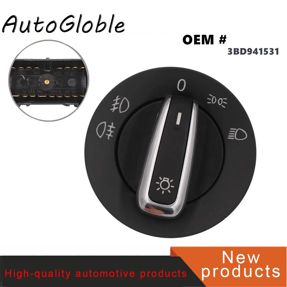 3BD941531 Car Lighting Accessories 13 PIN Car  Fog Lamp Headlight Control Switch Volkswagen Golf MK4 Jetta Passat B5 Bora Polo