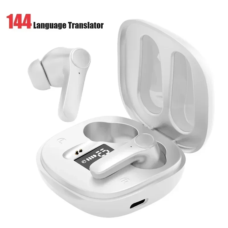 

Intelligent Translate Earbuds 144 Languages Real Time AI Voice Translator 98% Accuracy Support Online OffLine 4 Translation Mode