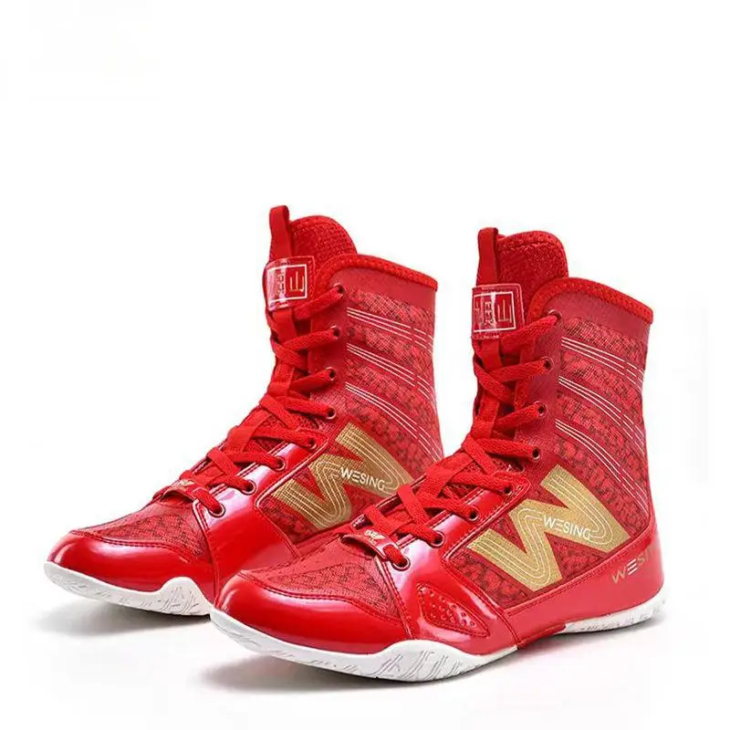 

Professional High Top Wrestling Shoes Big Size 36-46 Boxing Sneakers Breathable Wrestling Footwears Comfortable Combat Sneakers