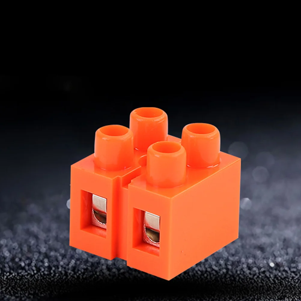 

10Pcs Dual Row Terminal Block 2-Position 36a Fixed Wire Connector Terminal Board for Electronic Circuit Home Wire