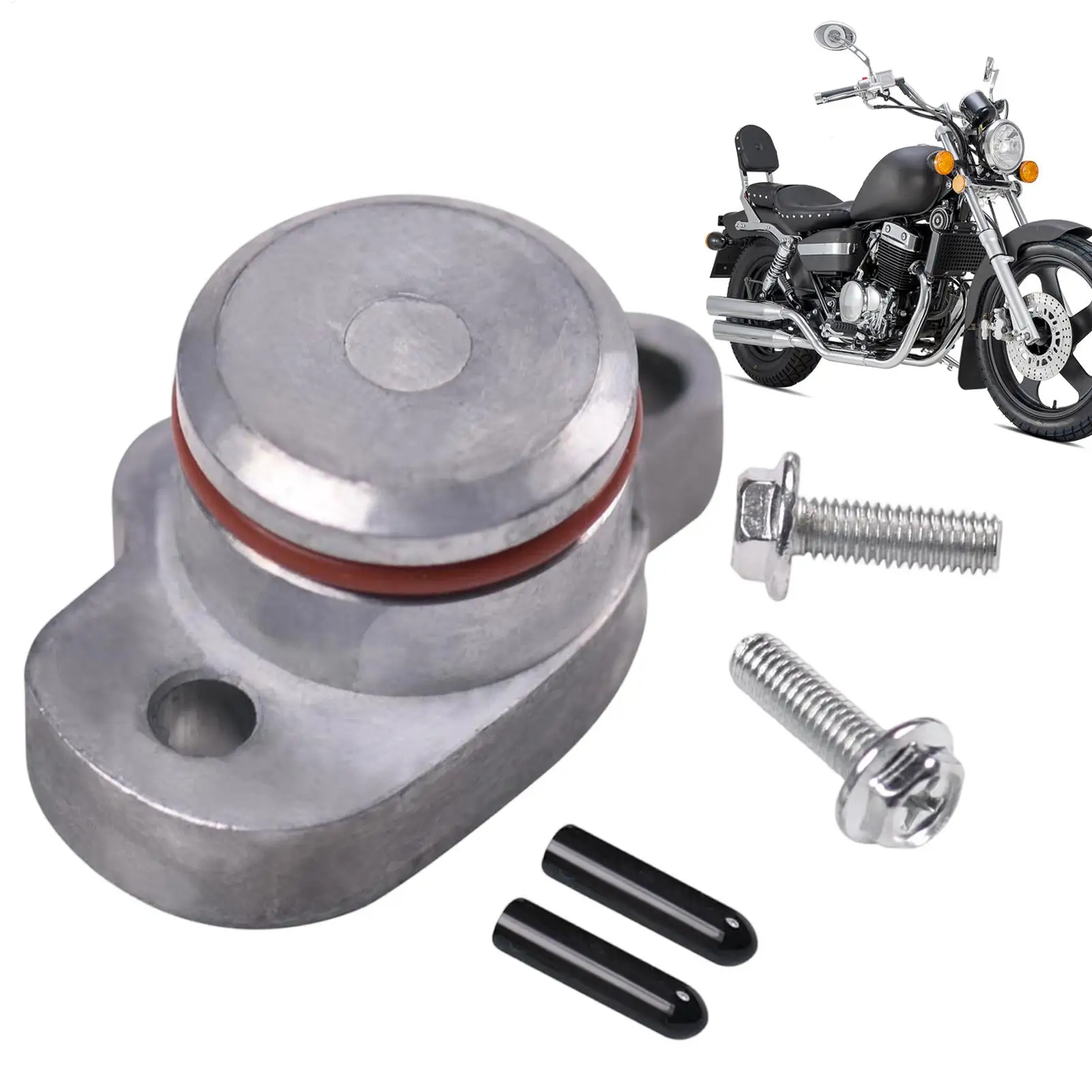Oil Pump Plug Cover Engine Oil Filler Cap with Plug Cover, O-Ring, Mounting Bolts, Port Caps for motorcycle Accessories