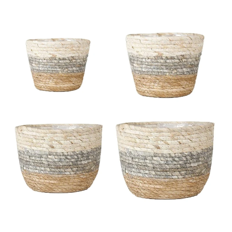 

Woven Plant Basket Indoor Planter Woven Plants Pot Decorative Outdoor Planting