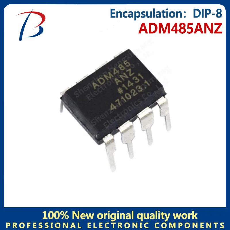 10PCS ADM485ANZ package DIP-8 in-line interface driver receiver