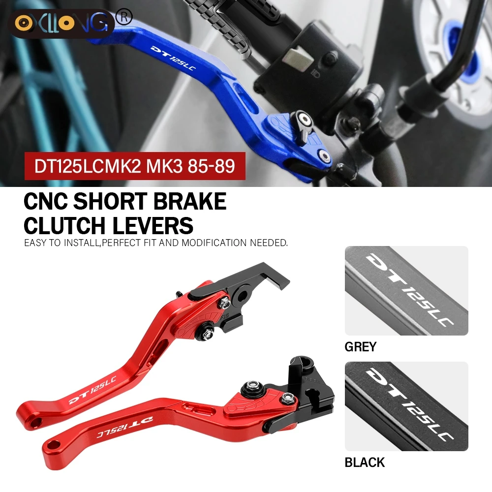 

CNC Aluminum Motorcycle Short Brake Clutch Levers Accessories Parts For YAMAHA DT125LC MK2 MK3 1985 1986 1987 1988 1989