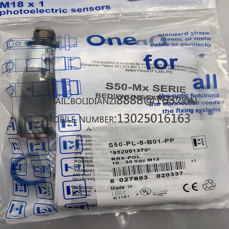 

S50-PA-5-D00-PP S50-PA-5-D00-NN S50-PL-5-B01-NN S50-PL-5-B01-PP Совершенно новый оригинальный подлинный датчик, гарантия качества