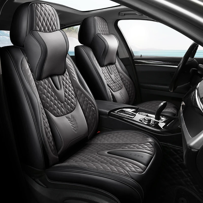 

NAPPA Leather Car Seat Covers Breathable Waterproof Auto Cover for Cars SUV Truck Sedan,Universal Full Seat Car Accessories