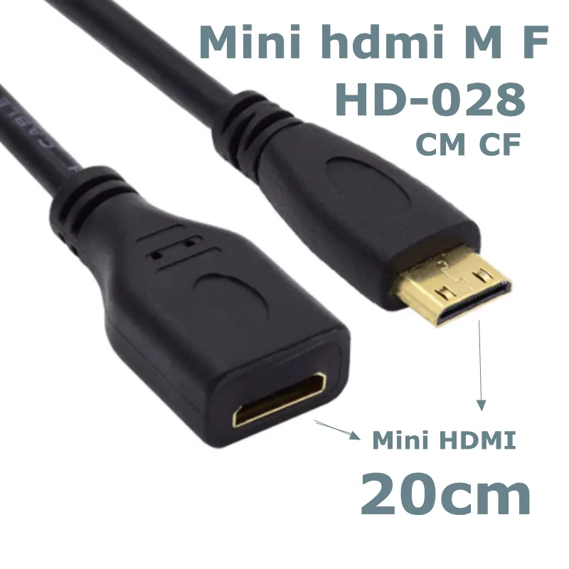 0,2 м Micro Mini HDMI — совместимая камера «папа/гнездо» на A/C/D «папа/гнездо», планшетный компьютер, HD-кабель для подключения ТВ-видео