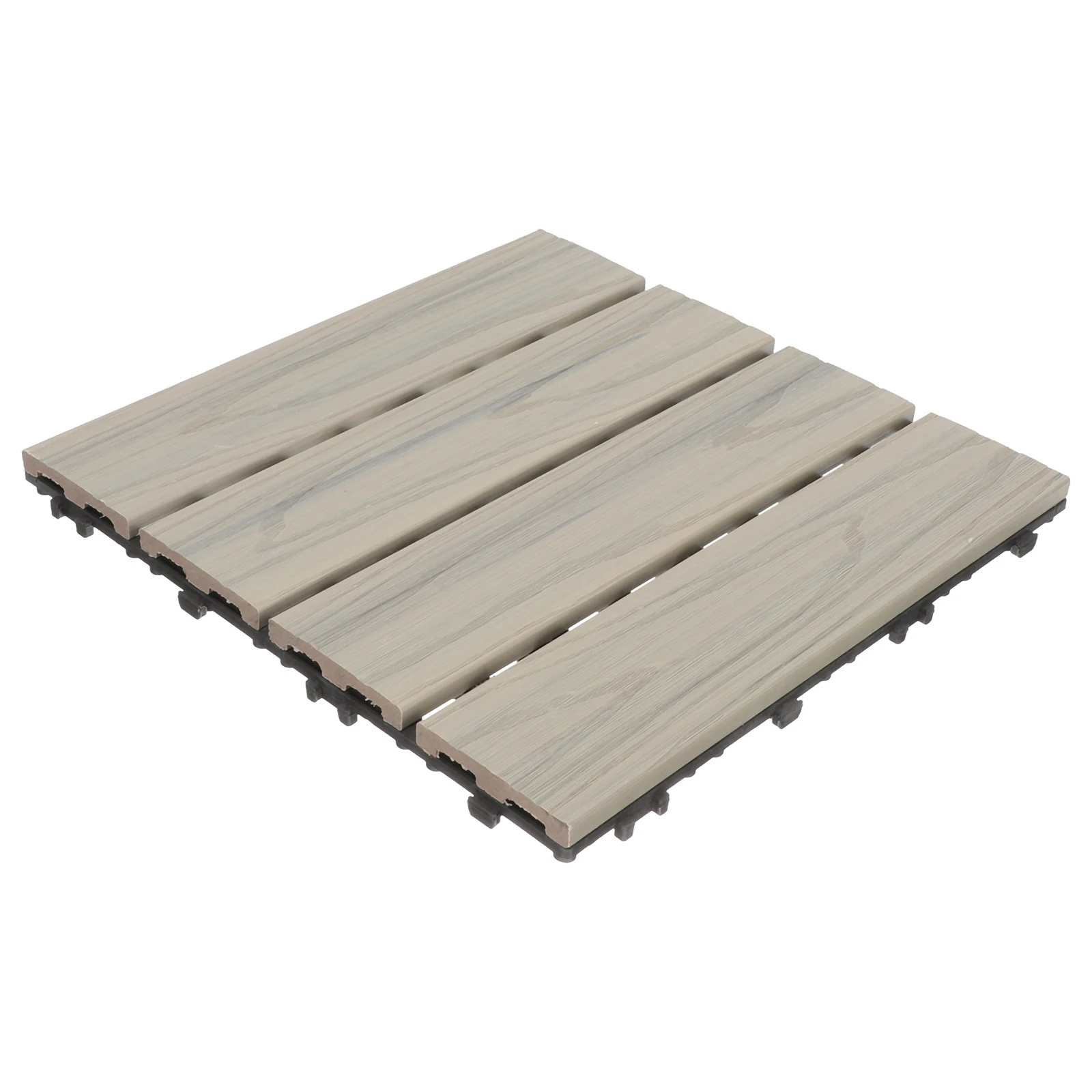 

Wood Plastic Flooring Tiles Outdoor Garden Balcony Bathroom Waterproof Eco Splicing Floor Durable Texture DIY