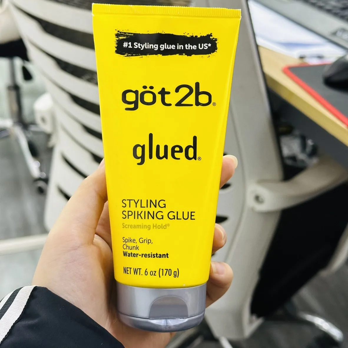 Got 2b pegado 35g Gel para el cabello got2b pegado got2b spray pegado got2be spray congelador para adhesivos de peluca gel de control de dege envío gratuito 170g