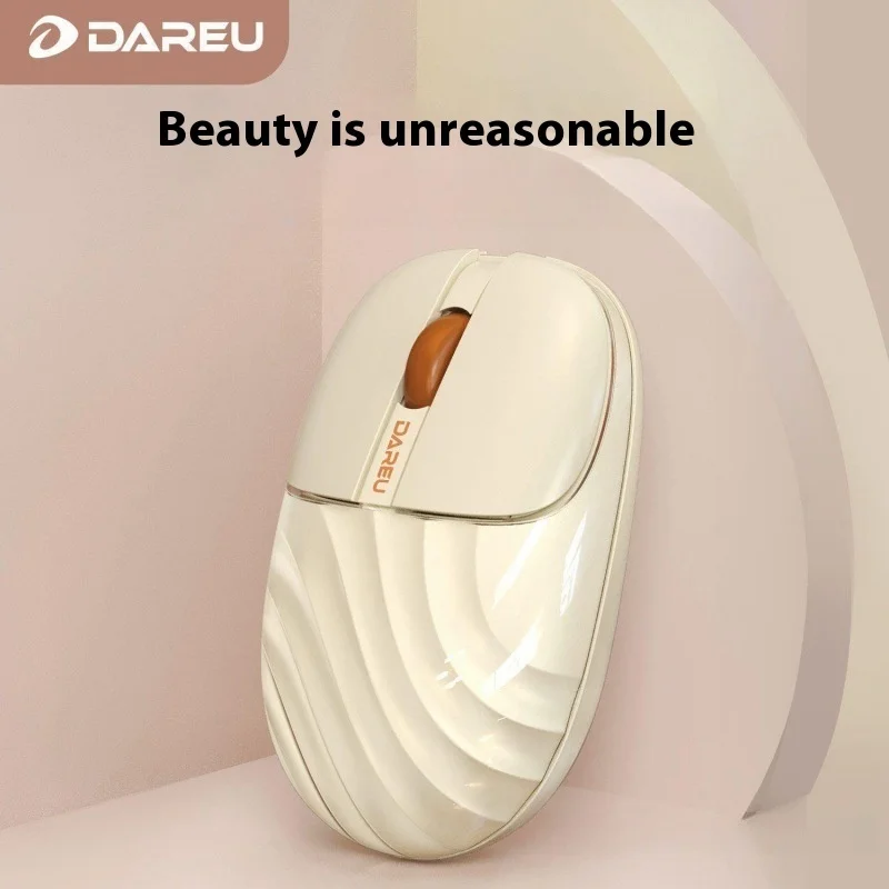 Water Ripple Wireless Bluetooth 2.4g Mouse 1200dpi Type-C Interface Silent Female Rechargeable Desktop Laptop Optical Mouse