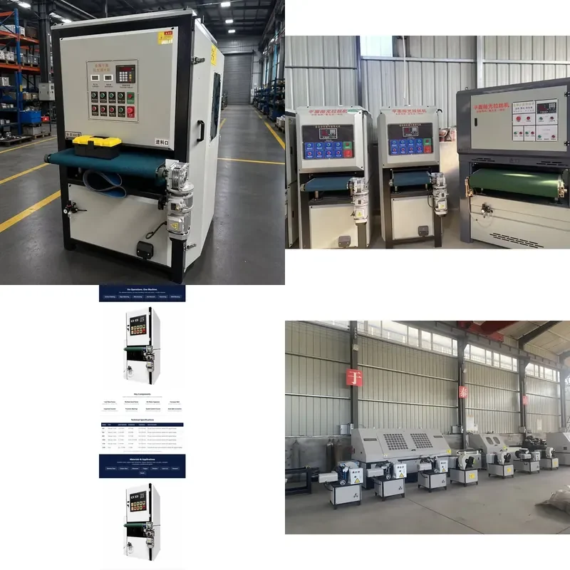 Factory Price Automatic 5.5kW Motor & Gear Driven Sheet Metal Edge Deburring and Surface Polishing Machine