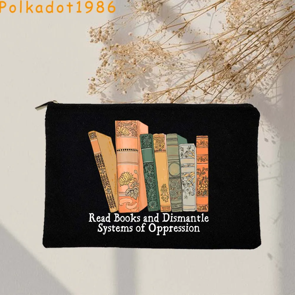London Daunt Books Lover Cute Gifts Library Reading Bookish BOOKSHOP Canvas Cosmetic Bag Makeup Bag Key Pencil Case Zipper Pouch