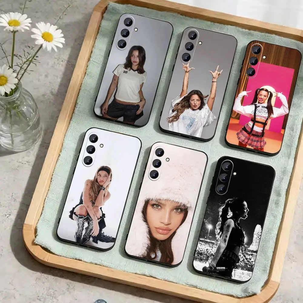 

Emilia Mernes Phone Case For Samsung Galaxy A73,21,22,32,71,53,52,51,80,5G Soft Black Cover