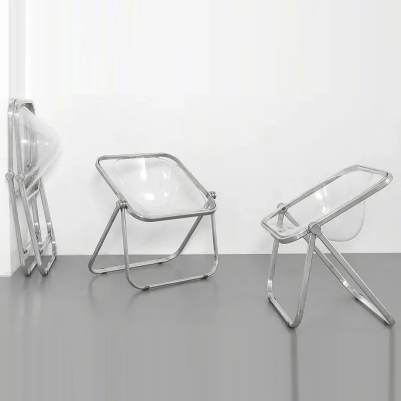 Klappstuhl Nordic Designer Internet Celebrity Home transparenter Hocker Café Milchteeladen Esszimmerstuhl