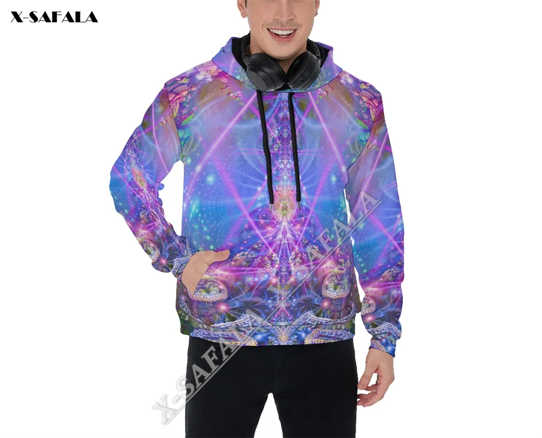 Psy The Gates of Atlantis Mandala 3D Full Print Zipper Hoodie Men Pullover Sweatshirt Hooded Jersey Tracksuits Outwear