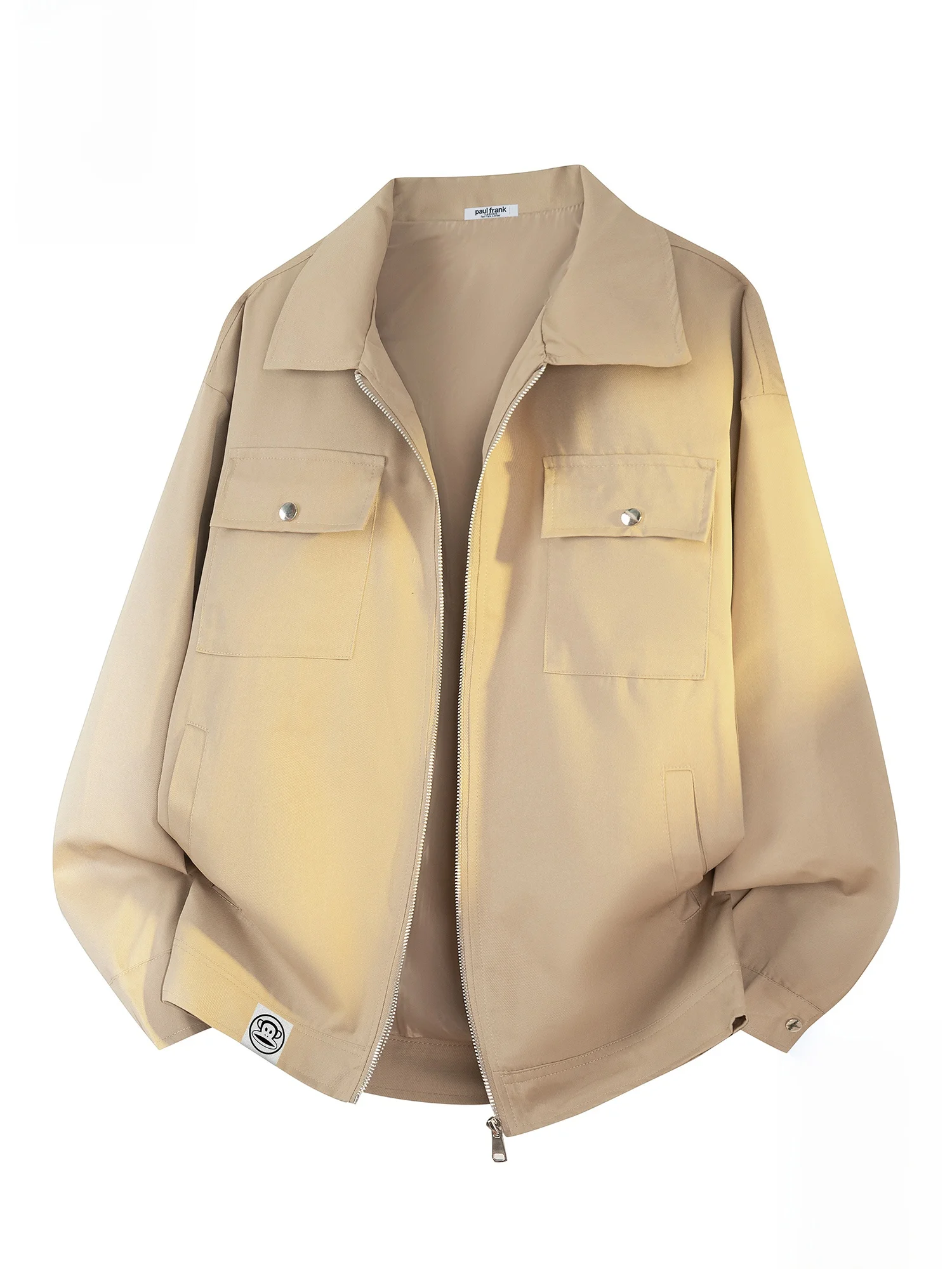 

PaulFrank Loose Casual Men's Pilot Jaet Spring 2026 Trend Vintage Workwear Coat Large Mouth Monkey Youth Wear Polyester Fiber